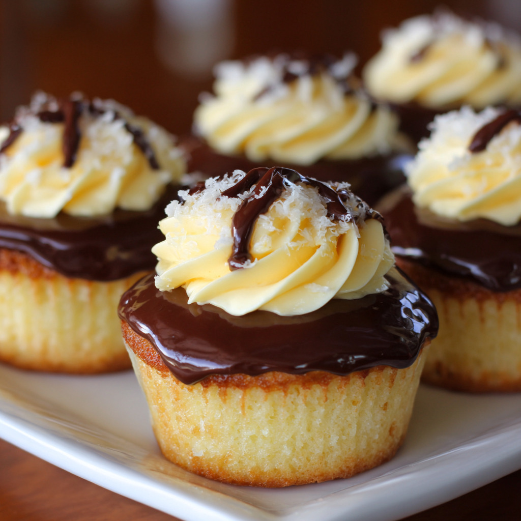 Boston Cream Pie Cupcakes