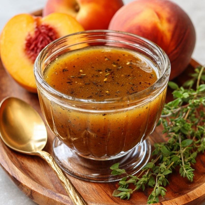 Zesty Peach Honey Dijon Balsamic Vinaigrette