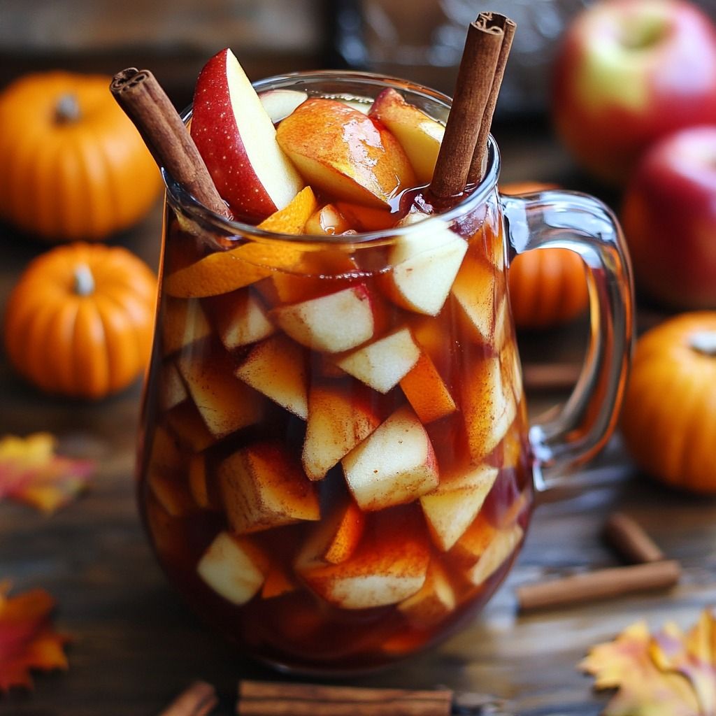 Inviting Pumpkin Spice Fireball Sangria