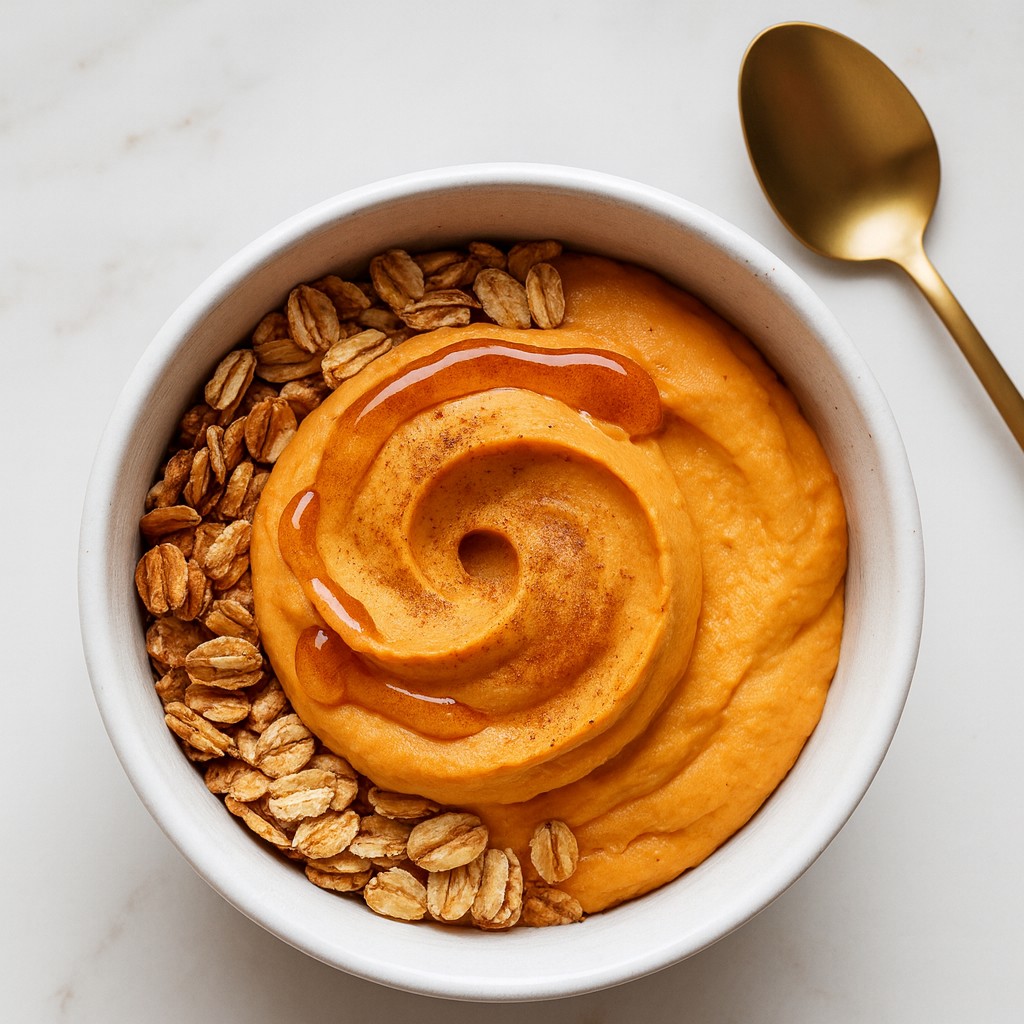 Velvety Pumpkin Whipped Cottage Cheese Breakfast Bowl