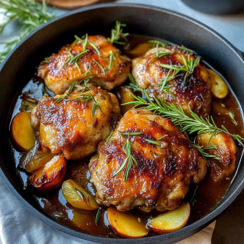 Juicy Rosemary Apple Cider Chicken