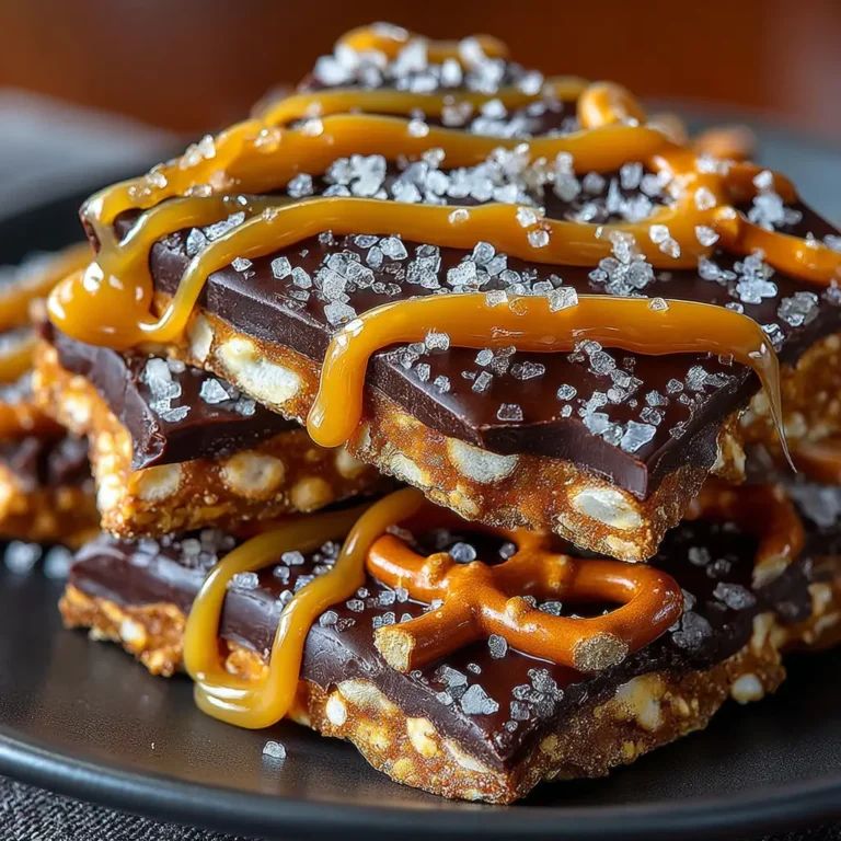 Delightful Salted Caramel Pretzel Bark