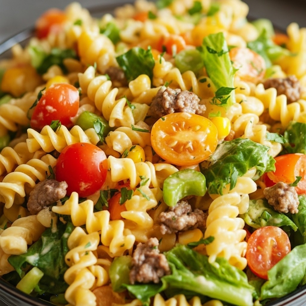 Big Mac Pasta Salad
