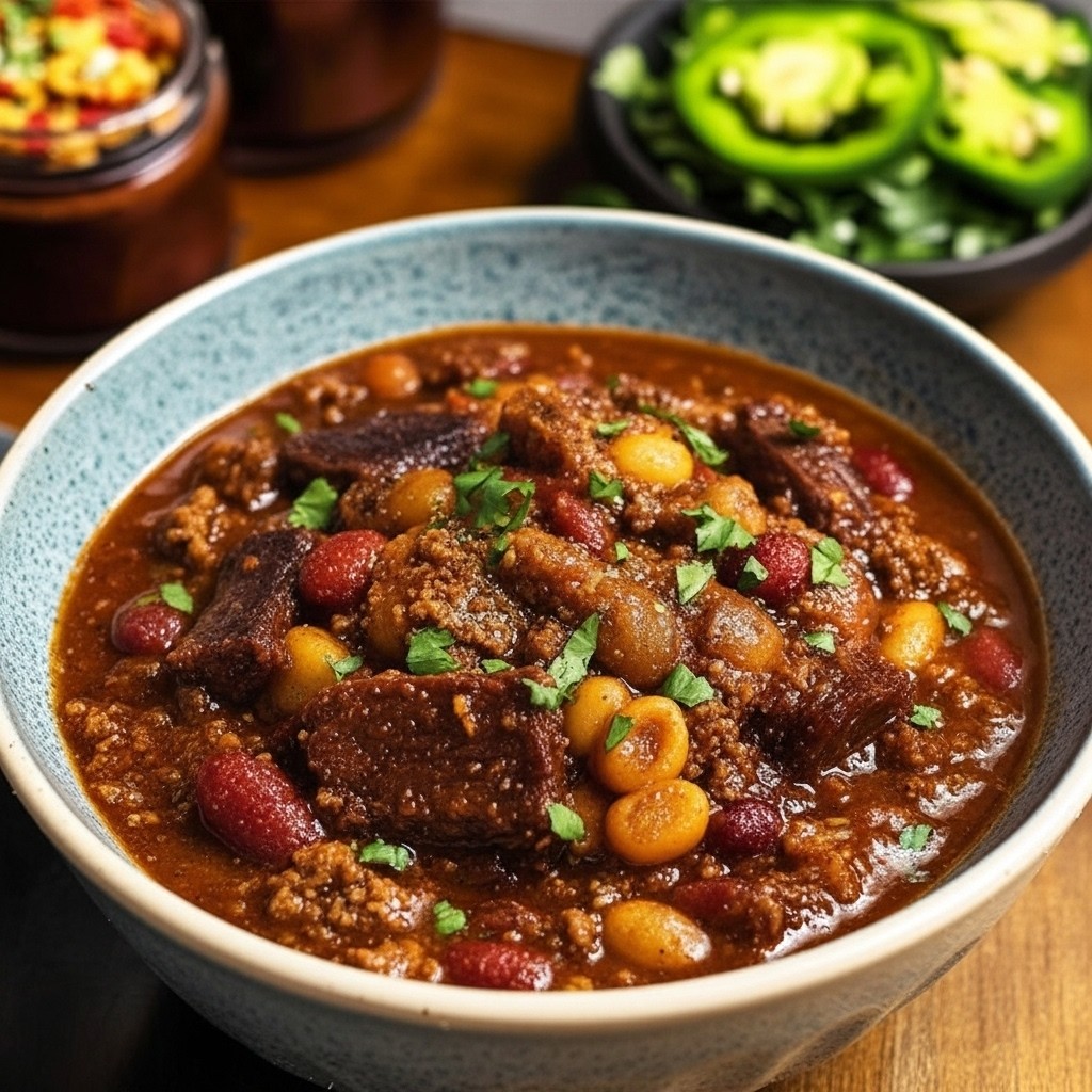 Hearty Short Rib And Chorizo Chili