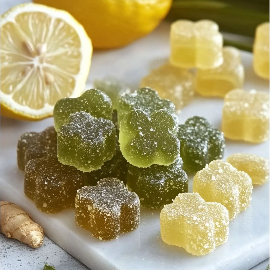Refreshing Green Tea Lemon And Ginger Gummies
