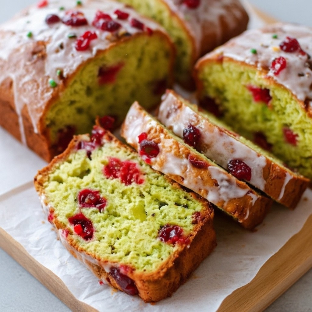 Moist Pistachio Cherry Bread