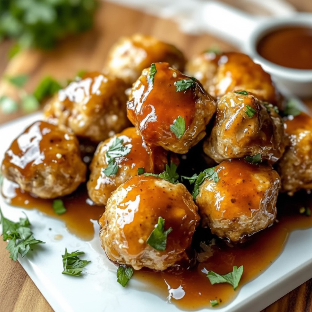 Cozy Apple Cider Turkey Meatballs