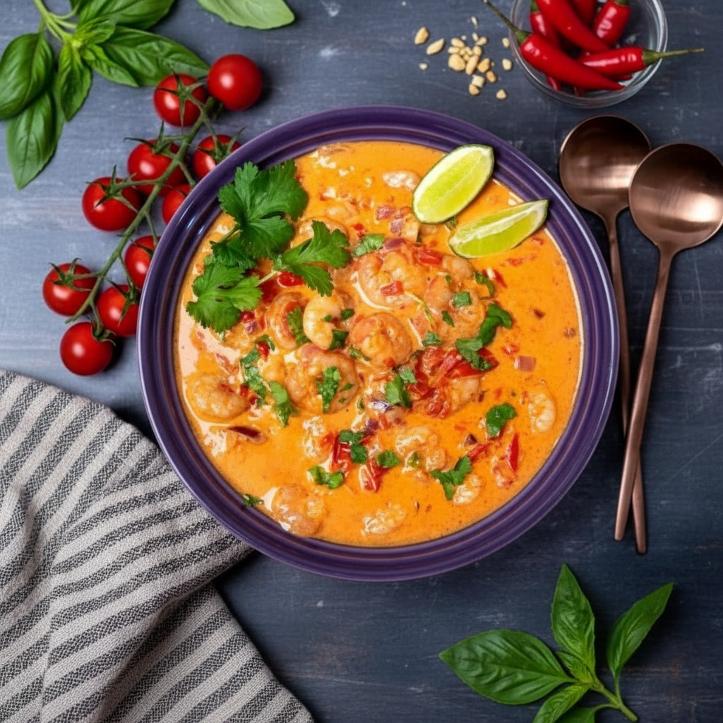 Creamy Brazilian Prawn Coconut Stew
