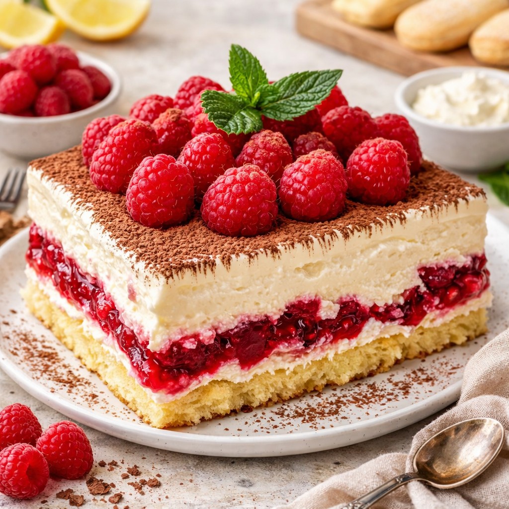 Luscious Chocolate Raspberry Tiramisu