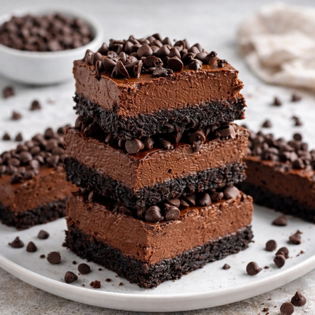 Festive Chocolate Cheesecake Bars